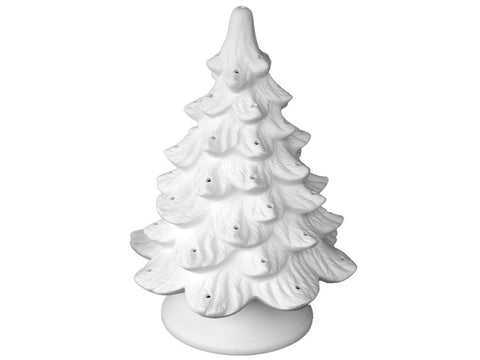 13" Christmas Tree  with Twist Lights and Light Kit