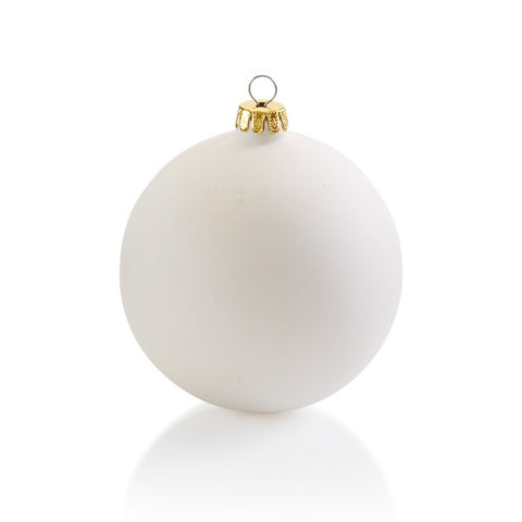 Jumbo Round Ornament with Gold Cap-3 3/4"