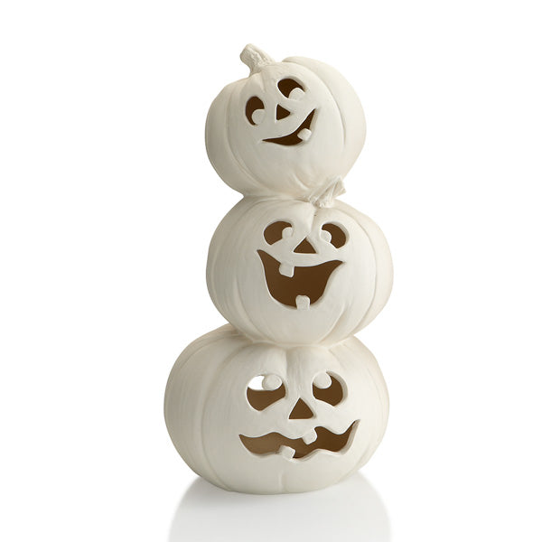Stack of Light Up Jack-O-Lanterns