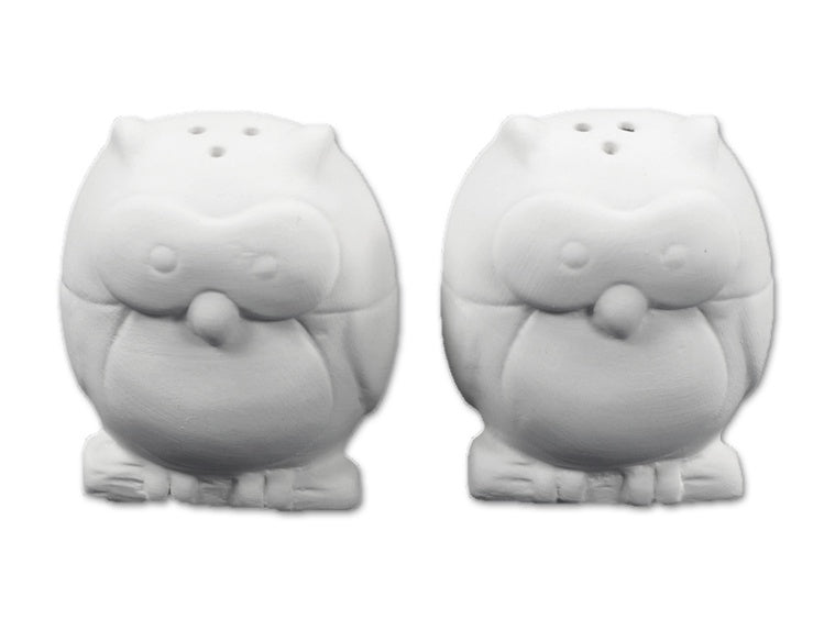 Owl Salt and Pepper Shakers with Stoppers