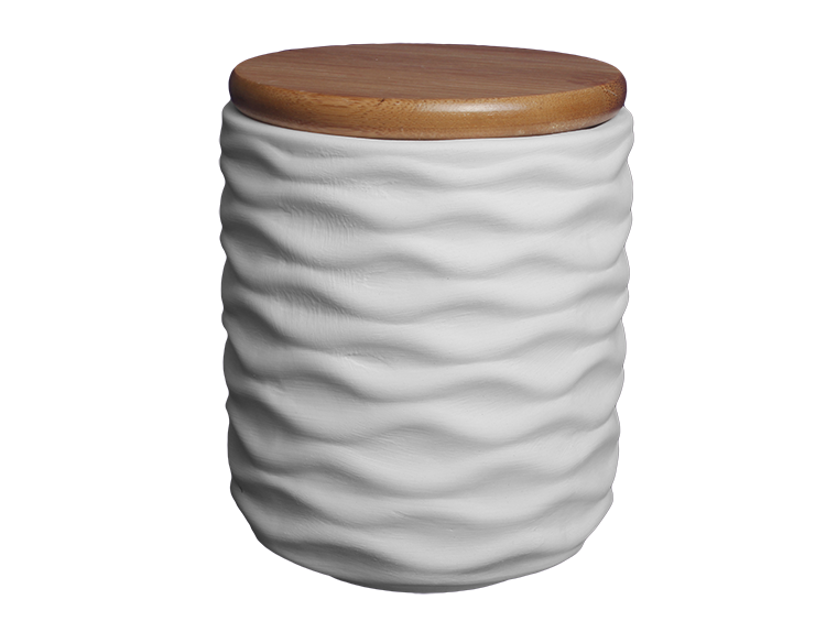 Ocean Drift Canister with Wooden Lid