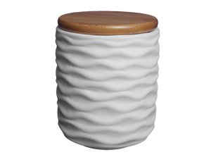 Ocean Drift Canister with Wooden Lid