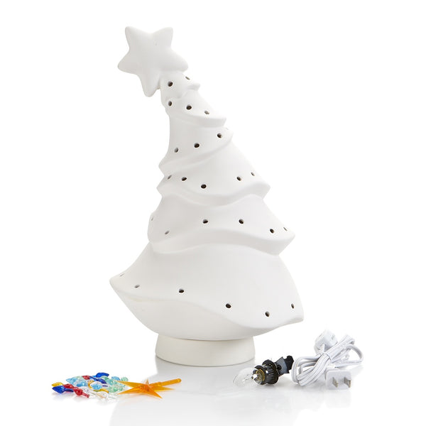 Animated 13" Christmas Tree with Light Kit