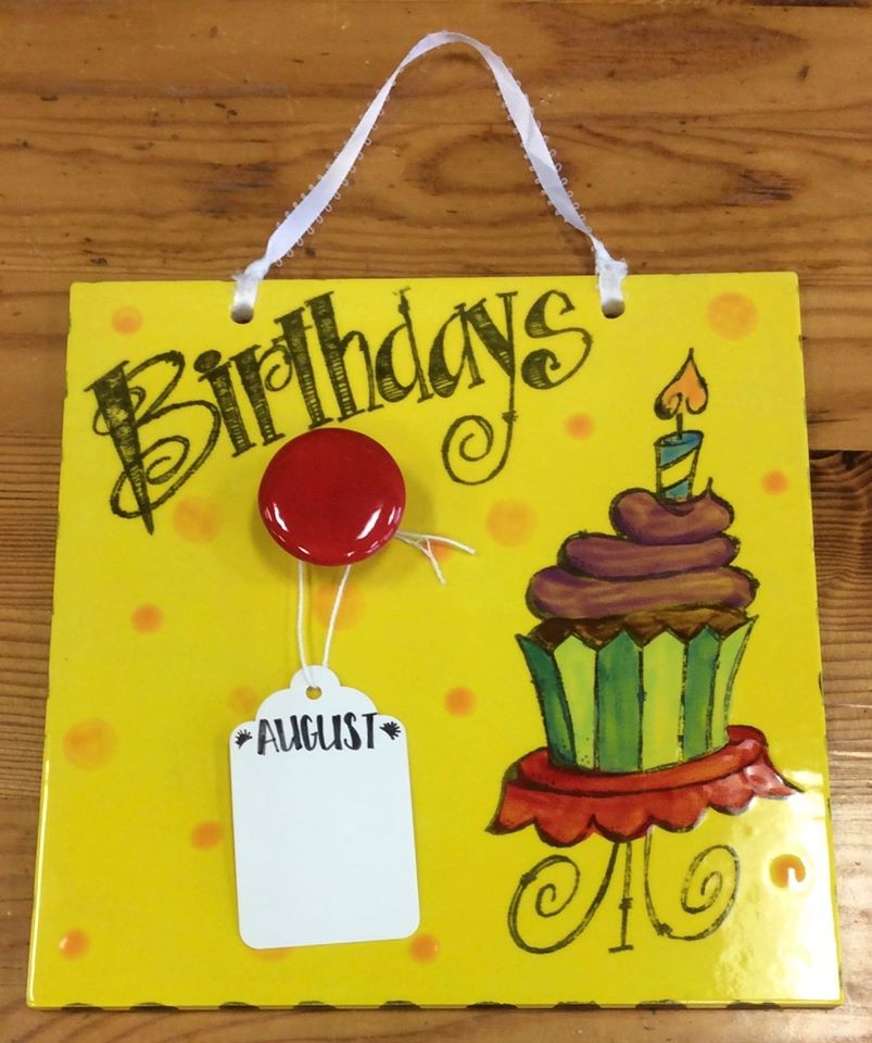 Birthday plaque *SAMPLE ONLY*