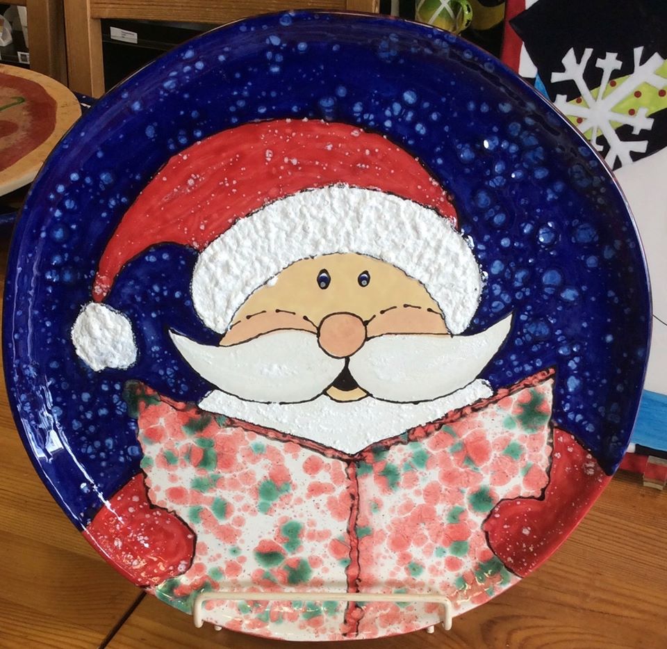 Santa Claus Plate *SAMPLE ONLY*