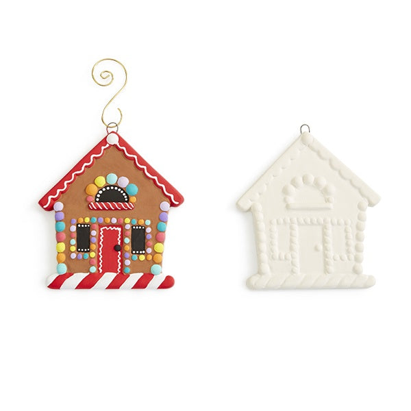 Gingerbread House Flat  Ornament