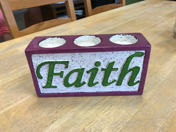 Faith/Hope candle holder *SAMPLE ONLY*
