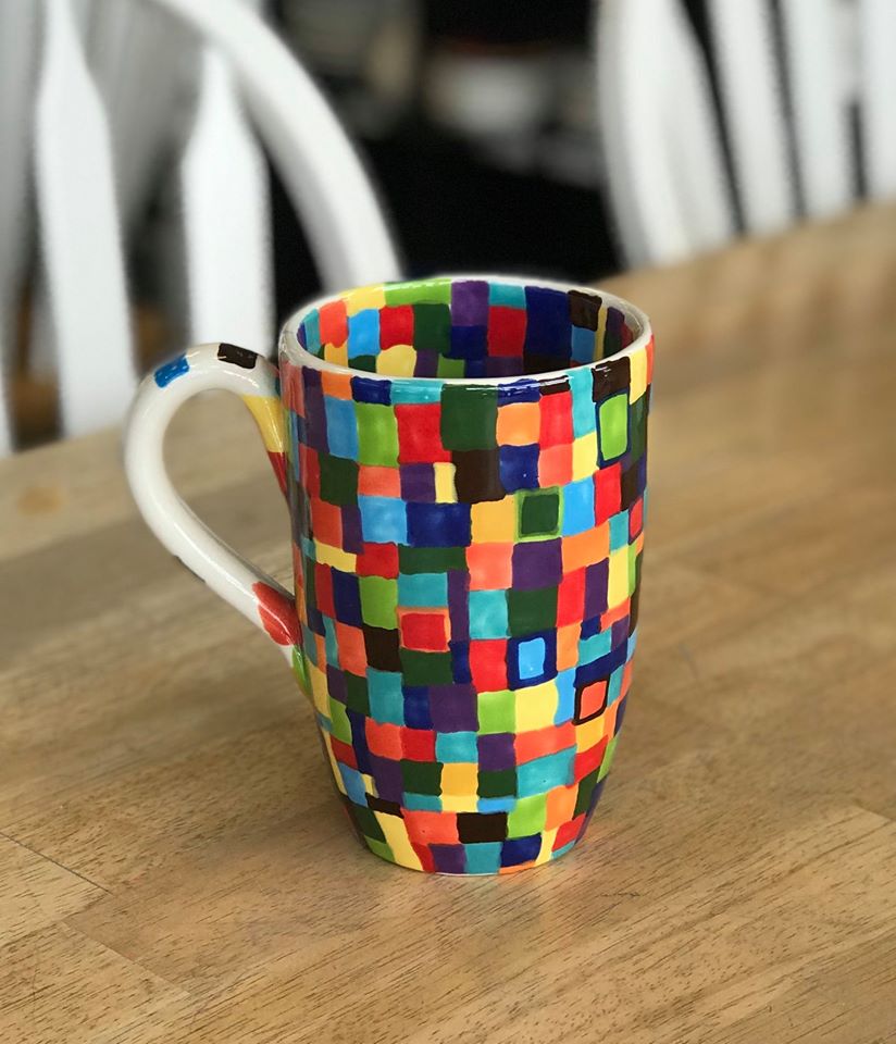 Rainbow patch mug *SAMPLE ONLY*