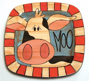 Moo Cow plate *SAMPLE ONLY*