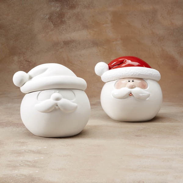Santa Head Cookie Jar