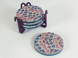 Boho Mosaic Coaster Set