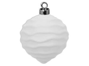 Organic Wave Ornament with Metal Cap