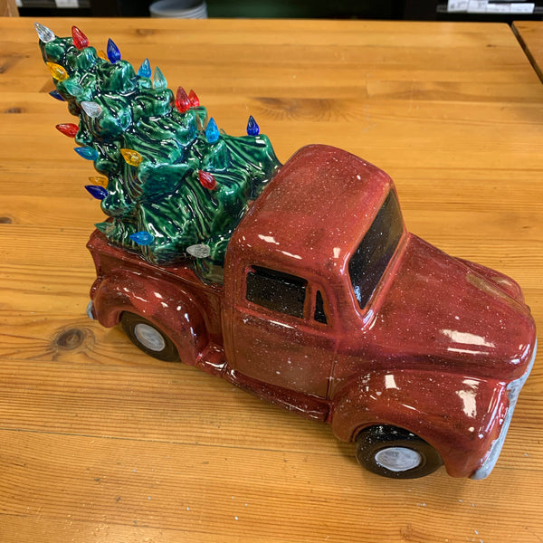 Vintage Truck with Tree with Light Kit