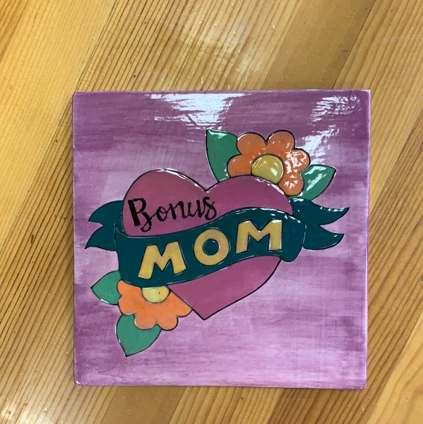 Mom Heart Party Tile